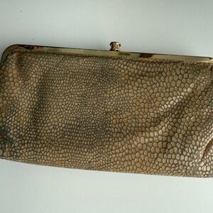 Chic Gold Textured Clutch